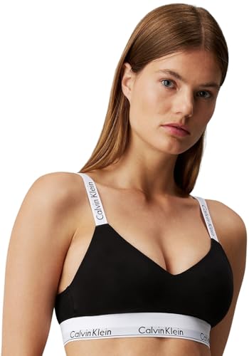 Calvin Klein Damen BH Bralette Lightly Lined Vorgeformt, Schwarz (Black),...