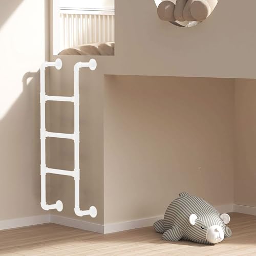 Escaleras metálicas de pared de 175 cm blancas para el hueco de sótanos y altillos 2