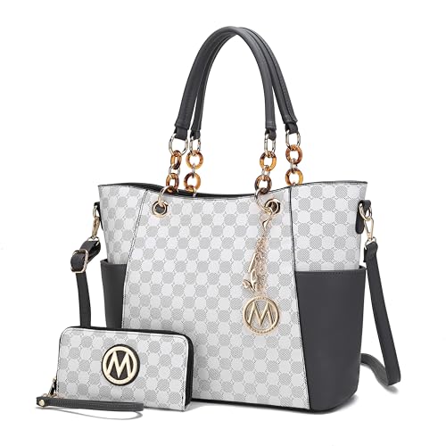 Image of J'OMOR by Mia Tote Bag for Women, Handbag Set with Wallet Top-Handle Bag Vegan Leather Purse