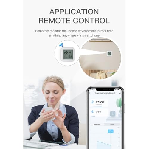 Capteur d'humidité de température Tuya Zigbee avec écran LCD (Pack de 3)