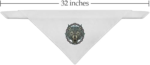 Miniatura 2 de Fenrir Fierce Snarling Wolf in Chains Norse Mythology Dog Pet Bandana
