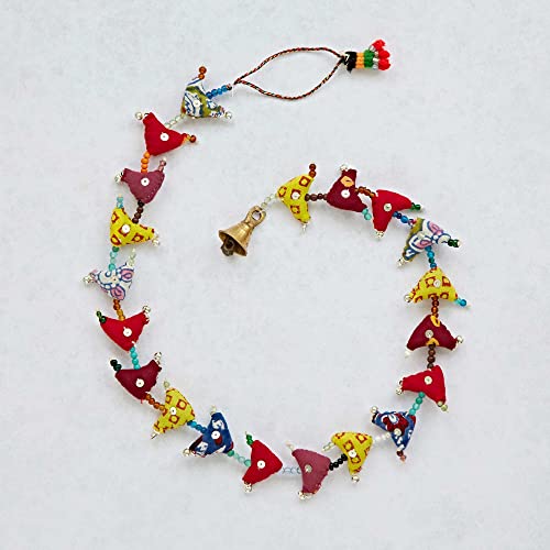 Tota de 20 petits oiseaux suspendus - décoration Indienne - commerce équitable 85 cm Cover