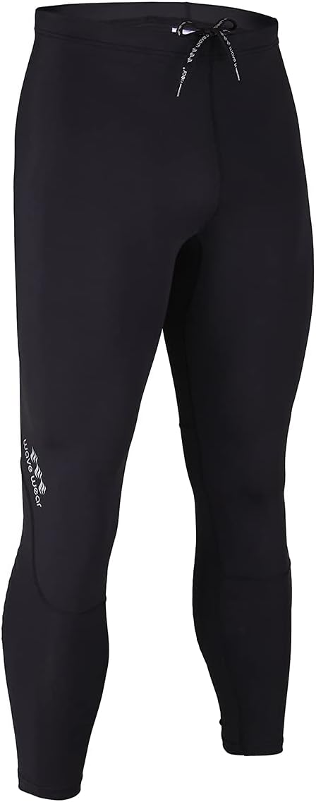 WaveWear L10 Men’s Compression Tights with Calf Silicone Taping – Athletic Leggings for Running & Training