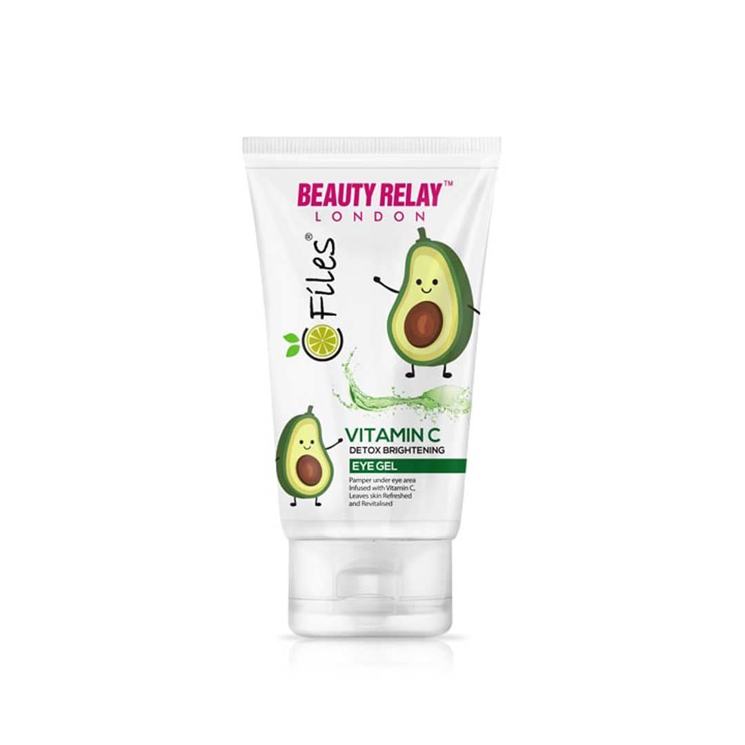 Beauty Relay London C Files Vitamin C Detox Under Eye Gel. Removes Dark Circle,reduce puffiness. Eye Gel with Castor Oil, Gojiberry, Orange, Kakadu Plum, Lemon Oil & VitaminE 50g-image-40