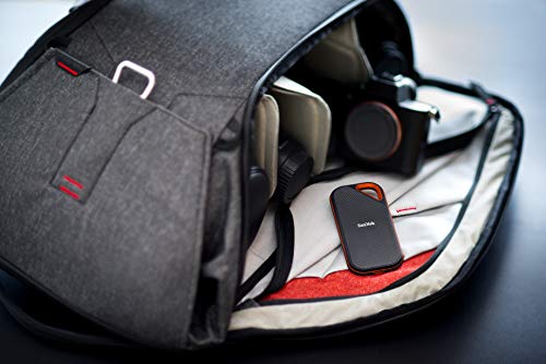 SanDisk Extreme PRO SSD Portatile 1 TB, Velocità di Lettura fino a 1050 MB/s, USB-C, Resistente e Impermeabile