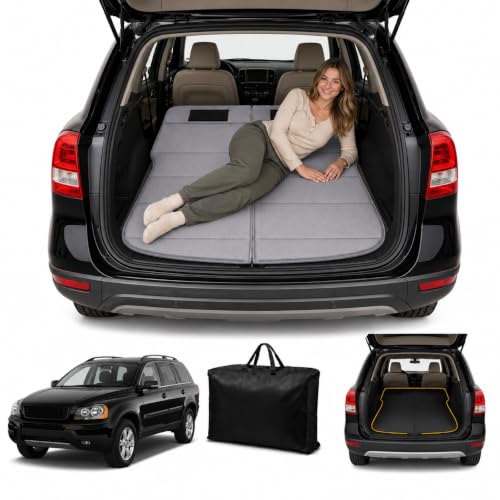 Image of Car Mattress for 2003-2014 Volvo XC90, Upgraded Non-Inflatable Thickened Foam SUV Car Camping Mattress, Foldable Trunk Sleeping Pad Car Bed Mattress for Road Trips Camping Travel