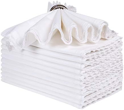 Lace Napkins,White Cloth Napkins, White Napkin Cloth,Cloth Napkins,Cotton Napkins, Cloth Napkins Set of 12,Dinner Napkins Cloth,Napkins Cloth,Napkins Cloth Washable,Fabric Napkins 18x18
