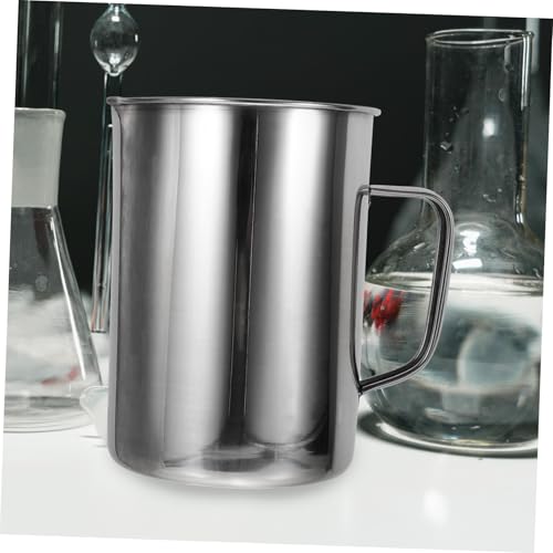 Jarra medidora de acero inoxidable 1000ml para leche miniatura 5