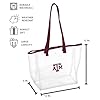 Logo Brands NCAA TX A&M Aggies Stadium Clear Tote, One Size, Multicolor #4
