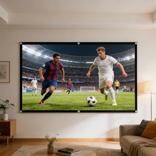 Pantalla portátil plegable 100 pulg doble cara miniatura 3