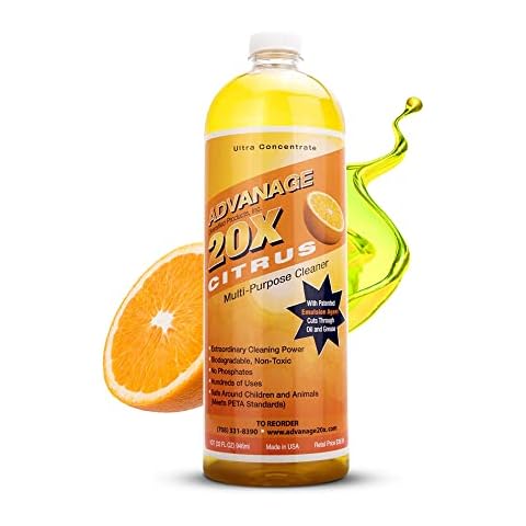 All Purpose Cleaner Concentrate - Advanage 20X The Wonder Cleaner Citrus for All Surfaces Around The Home, Oil and Grease | Multipurpose Cleaner For All Household Cleaning Needs | 32Oz Cover