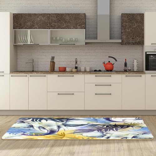 Tapetes de cocina de elefantes pack de 2 alfombras lavables y absorbentes para el hogar 3