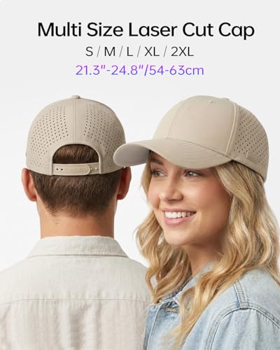 Image of Zylioo Oversize XXL Baseball Mesh Cap,Extra Large Laser Cut Cap,L M S Trucker Hat,Quick Dry Summer Cooling Golf Cap