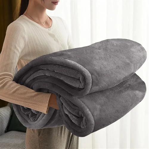 Couverture pour canapés couvertures grises lit chaud et respirant 180x200 - 4