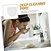 CALLARON 2pcs Reusable Facial Cleaning Gloves Washable Exfoliating Soap Bags for Deep Cleansing Makeup Removal and Skin Care Comfortable Skin-Friendly Material for Types