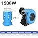 WXXSHGDW Inflatable Blower, Bouncy Castle Electric Blower, 1500W Dual Use for Blowing and Sucking Blower Fan, All Copper Motor, Perfect for Bounce House, Waterslides