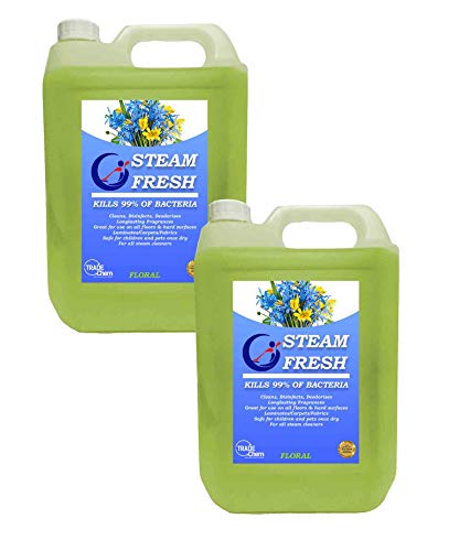 2 x 5L STEAM CLEANING DETERGENT SOLUTION - STEAM CLEANER FLUID FOR ALL MACHINES INC VAX - FLORAL BURST
