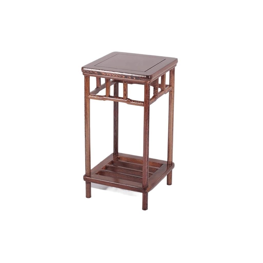 Support de fleurs en bois massif pour salon et rangement de vase