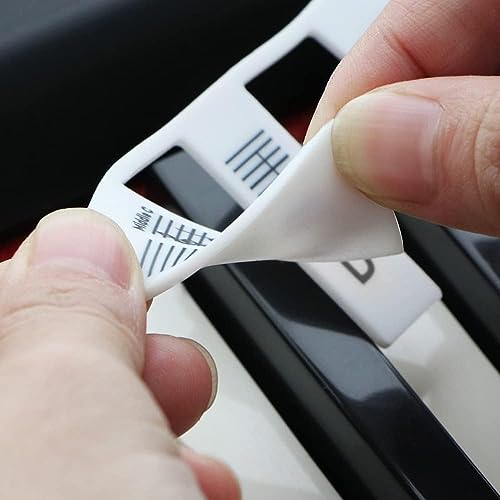 image for GICUNK Removable Piano Keyboard Note Labels for 61 Key Full Size Silic