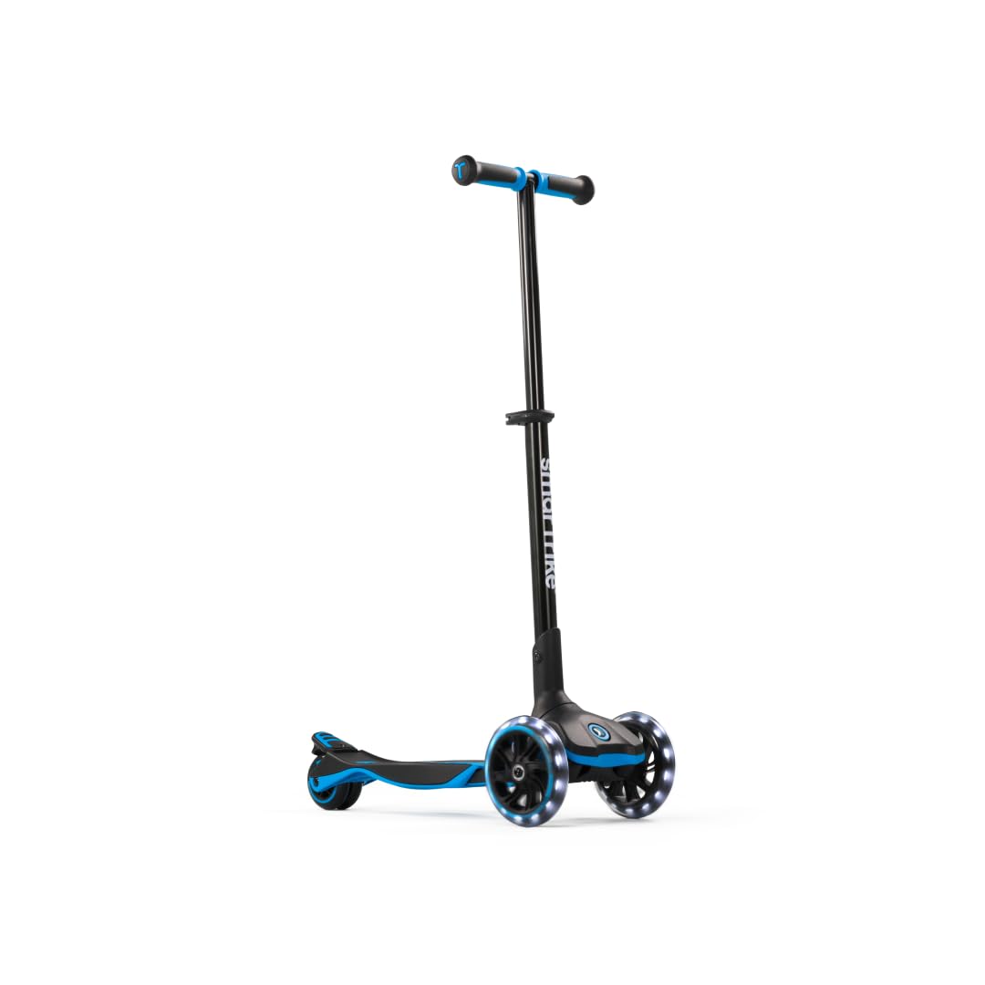 smarTrike Xtend Kickboard - Patinete Plegable para niños de 3 a 12 años, Ruedas LED XL, inclinarse para dirigir, Color Azul