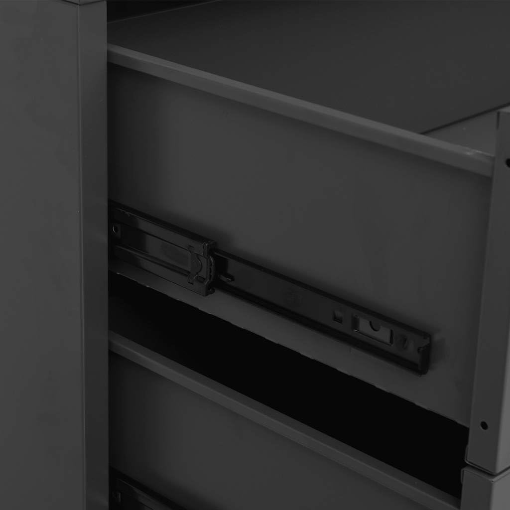 vidaXL Cassettiera Industriale Antracite 78x40x93 cm in Metallo