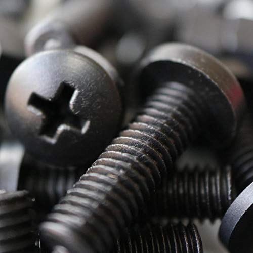 50 x Black Pan Head Screws Polypropylene (PP) Plastic Bolts, M6 x 20mm - Image 4