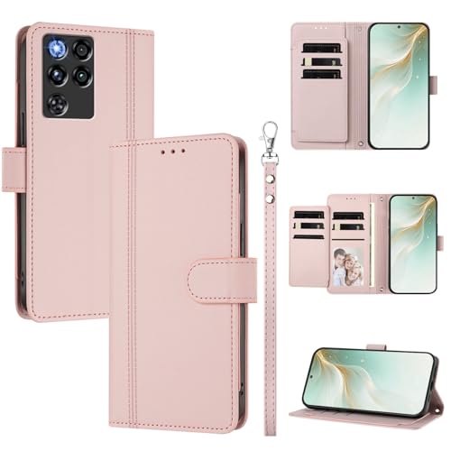 �X�}�z�P�[�X �Ή��@�� for ZTE nubia RedMagic 11 Pro / 11 Pro Plus �X�}�z�P�[�X�y�E�H���b�g�f�U�C�� �f���A���J�[�h�X���b�g �L���b�V�� �t���b�v���X�^���h �����h�~�zPink