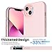 ORNARTO Shockproof Liquid Silicone Designed for iPhone 13 Case Gel Rubber Full Body Protection Anti-Shock Cover Case Drop Protection 6.1inch-Chalk pink