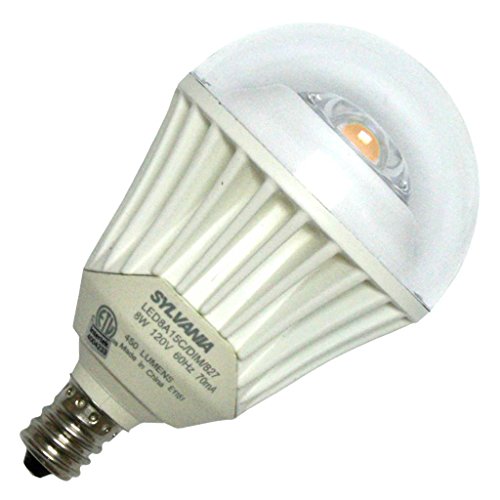 SYLVANIA 4-Watt (25W Equivalent) A15 Candelabra Base 592627 Dimmable Soft White LED Bulb