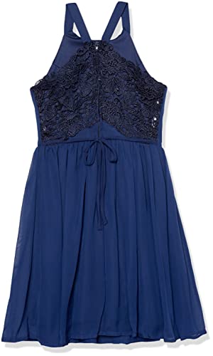 Speechless Girls' Sleeveless Fit and Flare Dress with Lace Back.2