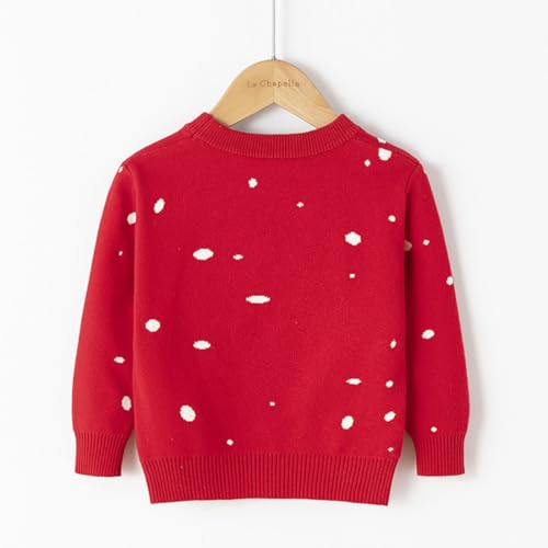 Image of Girl Ugly Christmas Sweater - Boy Double Layer Knitted Reindeer Holiday Xmas Pullover Sweater Kids 2-9 Years Old
