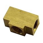 Stskcmp-38-24-Brass-Tee-with-Female-Inverted-Flare-All-Sides-316-Tube-for-Pontiacfor-Oldsfor-Chevyfor-Buick