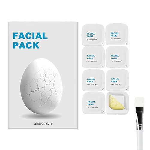 Mascarilla Facial Zombie, Mascarilla Facial Hidratante Para Una Piel Suave Y Reafirmante, Reafirma Los Poros Y Efecto Lifting, Con Brocha (1Pcs)