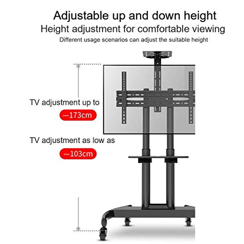 Soporte Universal de Piso para TV 32-70 Pulgadas con Ruedas miniatura 4