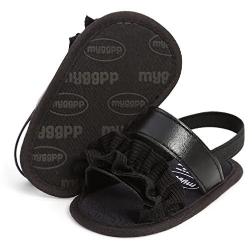 Image of Infant Baby Boys Girls Summer Sandals Party Wedding Dress Flats Shoes Newborn Crib Shoes First Walkers Prewalkers 0-18 Months