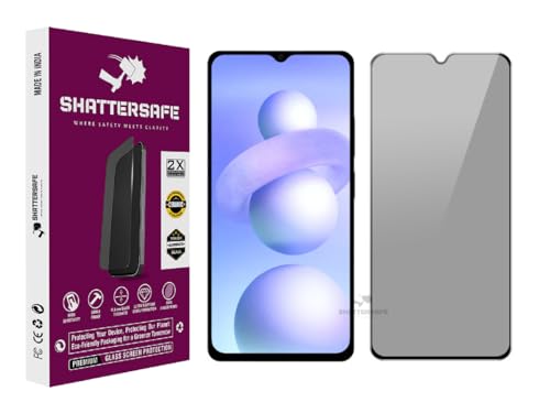 Image of Anti-Spy Privacy Tempered Glass For Poco M4 5G / M5 / C50 / C31 / M2 Reloaded [Pack of 1]. Anti-Scratch, Edge-to-Edge Protection With Easy Installation Kit & Case Friendly Fit.