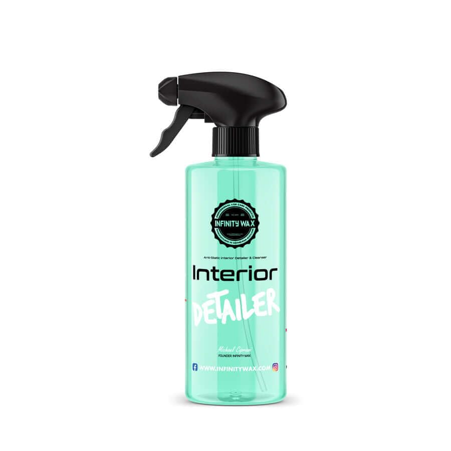 Interior Detailer 500ml – Anti-Static Cleaner for Leather, Alcantara, Plastics & Screens, Refreshing Matte Finish, Lemon & Lime Scent, Easy to Use Car Interior Cleaning Spray