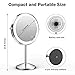 JOMARTO Makeup Mirror with Light,10X Magnification Makeup Mirror, Vanity Mirror,Double Sided Dimmable Cosmetic Mirror with Touch Control 360°Rotation Battery Powered, Lighted Makeup Mirror
