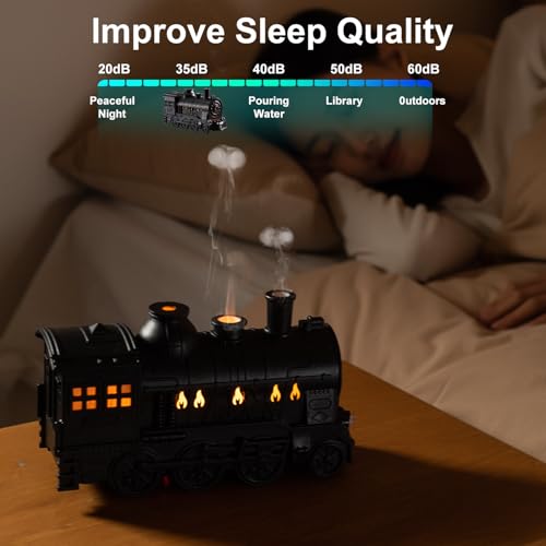 Difusor aromático eléctrico 300ml con diseño tren retro miniatura 6