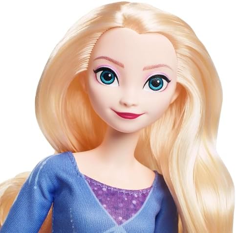 Mattel Çıkarılabilir elbisesi ve ayakkabılarıyla Mattel Disney Karlar Ülkesi Elsa bebek, büyüleyici atı Nokk ve macera arabası, Karlar Ülkesi: Kış Sonu Festivali teması, JBG56 - Görsel 2