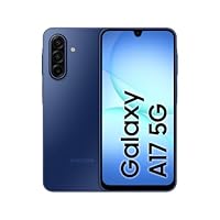 Samsung Galaxy A17 5G AI Smartphone, KI-Handy mit Android, Dünner 7,5-mm-Rahmen, 50-MP-Kamera, 128 GB Speicher, 4 GB RAM, 5.000-mAh-Akku, Blue, 2,5 Jahre Herstellergarantie [Exklusiv auf Amazon]