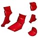 predolo Foot Guard Equipment for Sparring, Non Slip Ankle Pads for Training in Taekwondo, Red, S