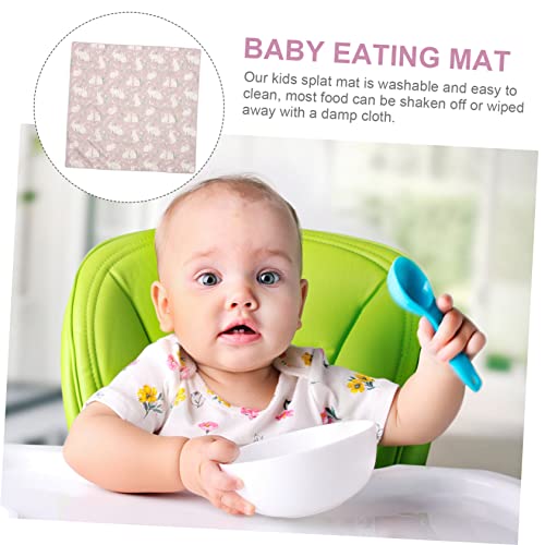 FUNOMOCYA Anti-Mat Voor Eetkamerstoel Tafelmat Voor Peuters Splash Pad Placemat Mat Onder Hoge Stoel Hoge Stoel Mat Hoge Stoel Mat Wasbaar Polyester Voedsel - Afbeelding 4