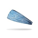 JUNK Brands Big Bang Lite Headband - Moisture-Wicking, Performance Fabric, Non-Slip, Sports Sweatband for Men & Women - One Size - Thunderbird
