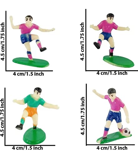 Image of Homebakers Mart Football /Soccer Cake Topper Set of 7, Multi-Color