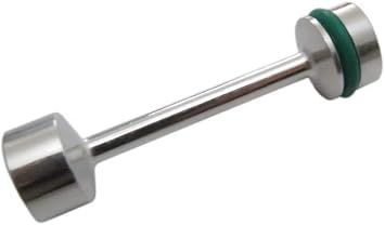 LS Engine Billet Aluminum Oil Diverter Barbell Galley Plug Fits GM Gen III & IV LS Engines LS1 LS2 LS3 LS6 LS7 LS9 LQ4 LQ9 4.8L 5.3L 6.0L 6.2L Silver