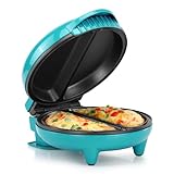 Holstein Housewares HH-09125007E Omelet Maker, Teal/Stainless Steel