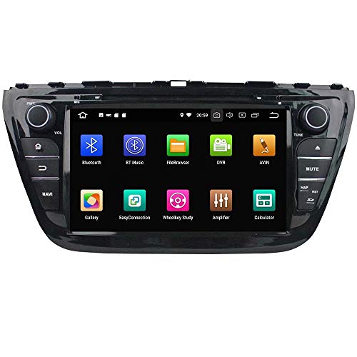 ROADYAKO 8Inch Android 9.0 Auto Multimedia for Suzuki SX4 2013 2014 2015/S-Cross 2013 2014 2015 2016 Car Radio Stereo with GPS Navigation 3G WiFi Mirror Link RDS FM AM Bluetooth