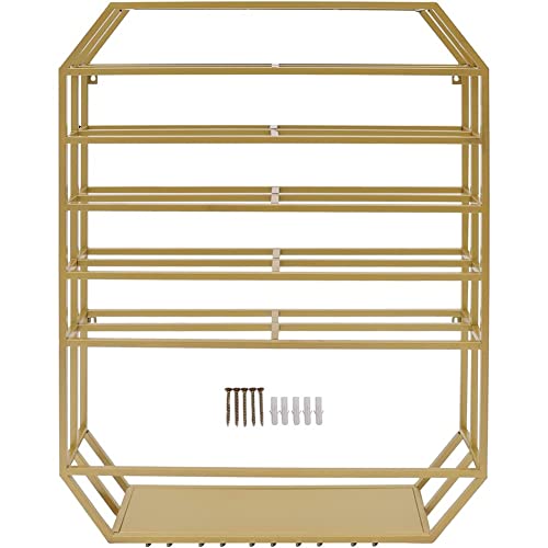 Étagère murale en métal pour bouteilles de vin pour optimiser l'espace - 7