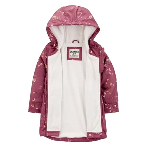 Image of OshKosh B'gosh Girls Fleece-Lined Midweight Hooded Jacket